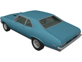 Chevrolet Nova SS (1970) 3D Model preview