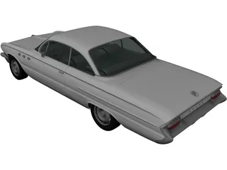 Buick LeSabre 2-door Hardtop (1961) 3D Model preview