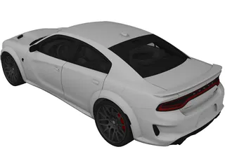 Dodge Charger SRT Hellcat (2023) 3D Model preview
