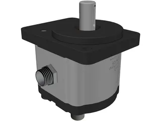 Hydraulic Gear Pump 3D Model preview