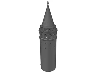Galata Tower 3D Model preview