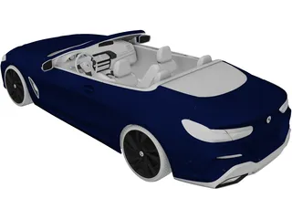 BMW M4 Cabrio (2021) 3D Model preview