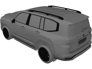 Toyota Land Cruiser 300 (2022) 3D Model preview