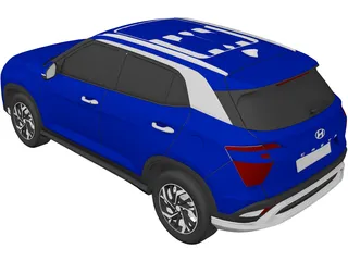 Hyundai Creta (2022) 3D Model preview