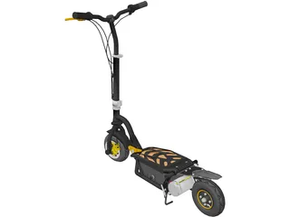Electric Scooter 3D Model preview