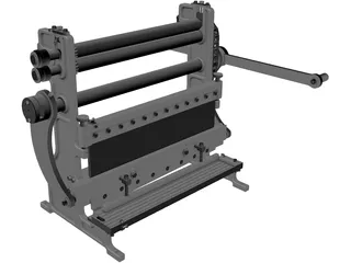 Multi Functional Sheet Metal Machine 3D Model preview