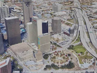 Dallas City, TX, USA (2022) 3D Model preview