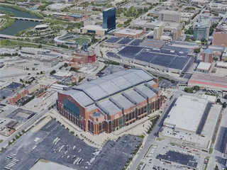 Indianapolis City, IN, USA (2022) 3D Model preview
