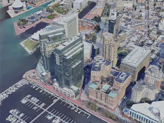 Baltimore City, USA (2023) 3D Model preview