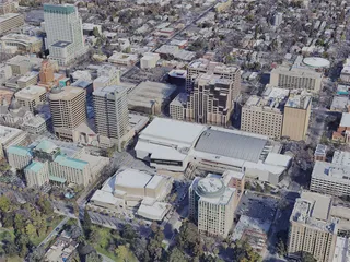 Sacramento City, USA (2023) 3D Model preview