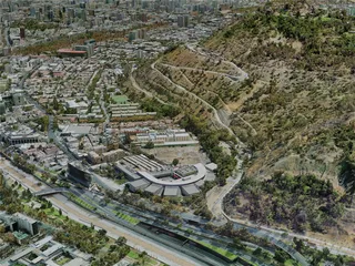 Santiago City, Chile (2022) 3D Model preview