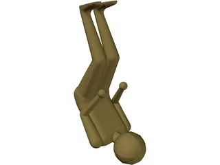Racing Driver 3D Model preview