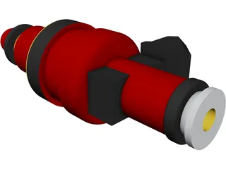 Bosch Fuel Injector 3D Model preview
