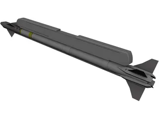 AIM-9X Sidewinder 3D Model preview