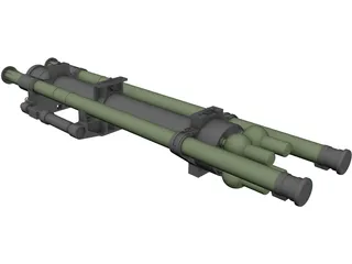 Strelets Missile Launcher 3D Model preview