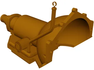 Chevrolet Turbo 350 Transmission 3D Model preview