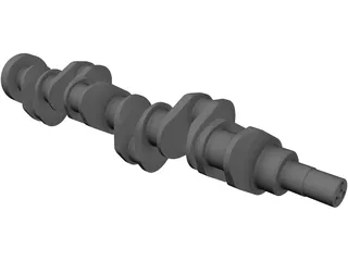 Crankshaft Cummins Diesel 3D Model preview