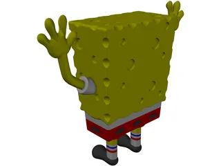Sponge Bob Square Pants 3D Model preview
