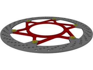 Magura Disc 320mm Complete Left Side 3D Model preview