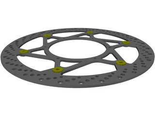 Magura Disc 320mm Complete Right Side 3D Model preview