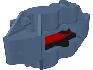Brembo Brake Caliper 3D Model preview
