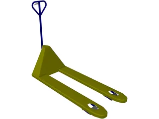 Pallet Truck 3D Model preview