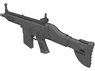 FN SCAR 3D Model preview
