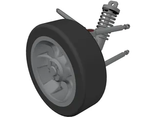 Racing Suspension 3D Model preview