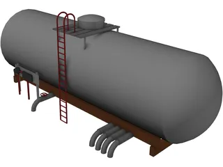 Oil Tank 3D Model preview