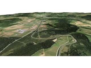 Nurburgring Racing Track 3D Model preview