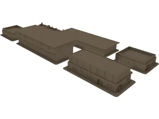 Desert Town 3D Model preview