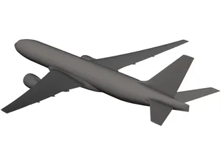 Boeing 777 3D Model preview