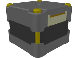 Stepper Motor 3D Model preview