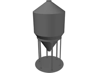 Grain Bin 12` 3D Model preview