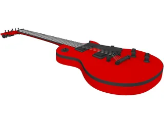 Gibson Les Paul Guitar 3D Model preview
