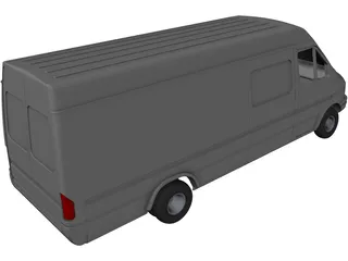 Mercedes-Benz Sprinter 3D Model preview