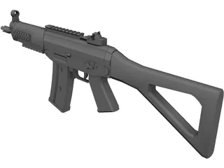Sig552 Commando 3D Model preview