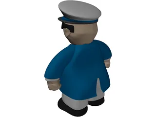 Captain 3D Model preview