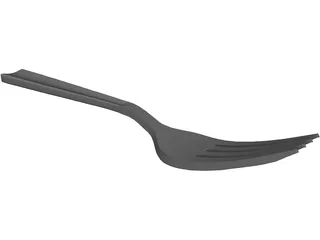 Fork 3D Model preview