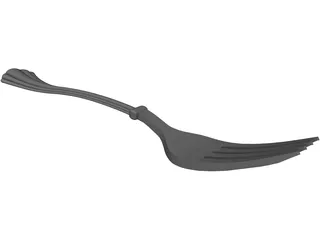 Fork 3D Model preview