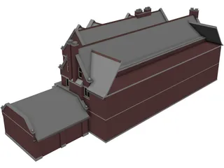 Victorian House 3D Model preview