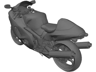 Suzuki Hayabusa 3D Model preview