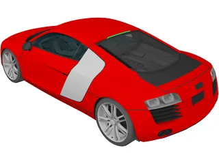 Audi R8 3D Model preview