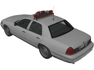 Ford Crown Victoria NYPD Police Interceptor 3D Model preview