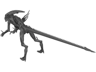 Alien Queen 3D Model preview