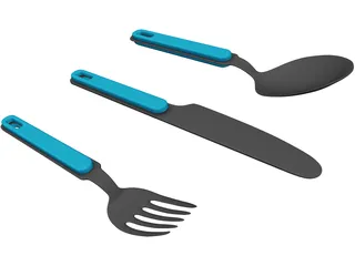 Cutlery 3D Model preview