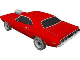 Dodge Challenger 383 Magnum 3D Model preview