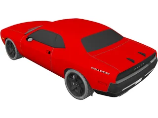 Dodge Challenger RT 3D Model preview