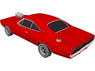 Dodge Charger RT 3D Model preview