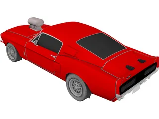 Ford Mustang Shelby Cobra G.T.500 3D Model preview